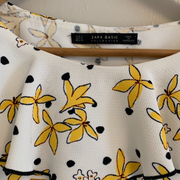 Yellow Floral Blouse - Picture 2 of 2